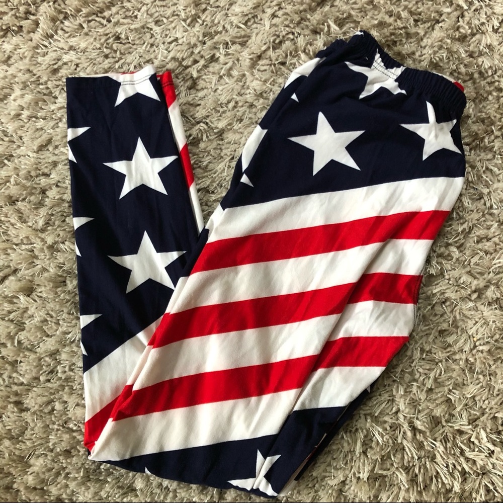 Flag print leggings Super Soft